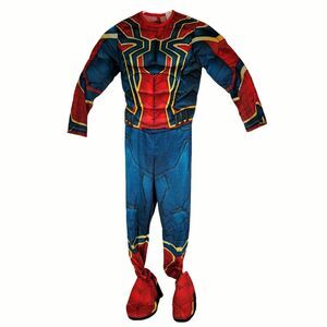 Iron Spider Spiderman Costume Mask Marvel Avengers Youth Sz M Cosplay Halloween